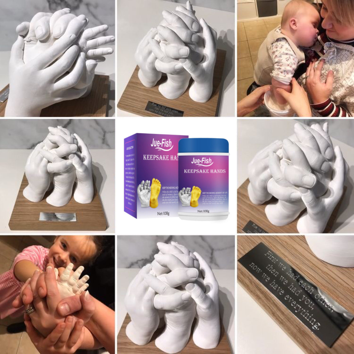 Moulage 3D - لتشكيل يديين وقدميين طفلك