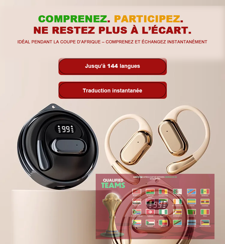 Écouteur Traducteur - سماعات الترجمة الفورية 144 لغة