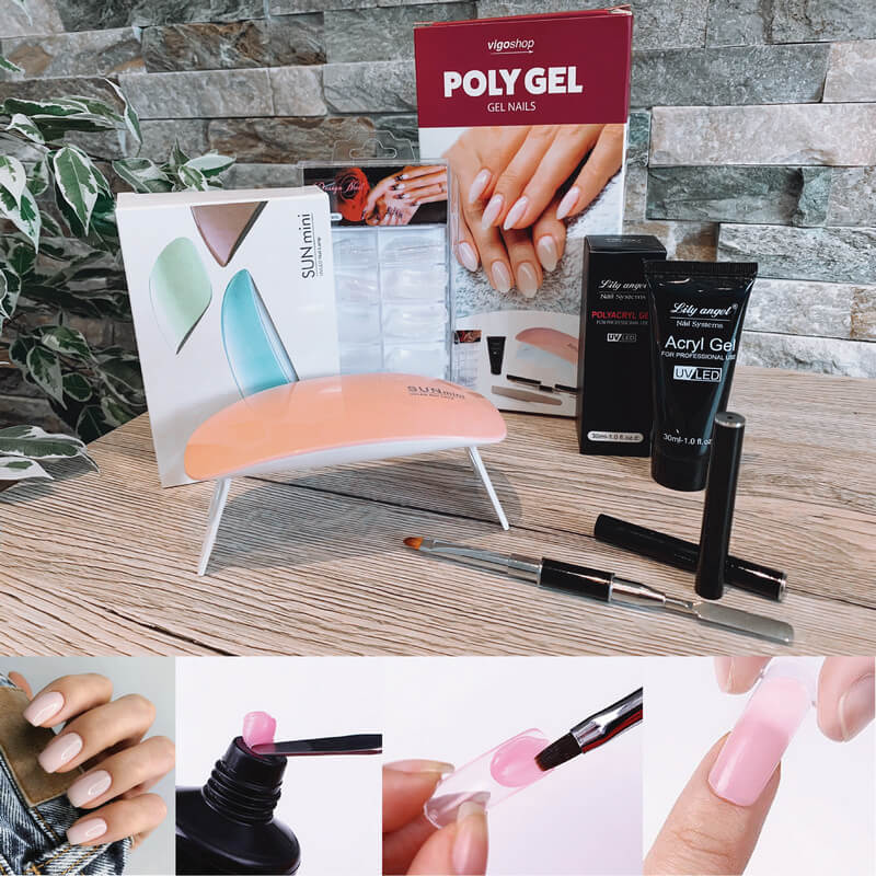 Pack Complet Polygel ( 6 Pièces ) + Cadeau Gomme d'épilatoire Original