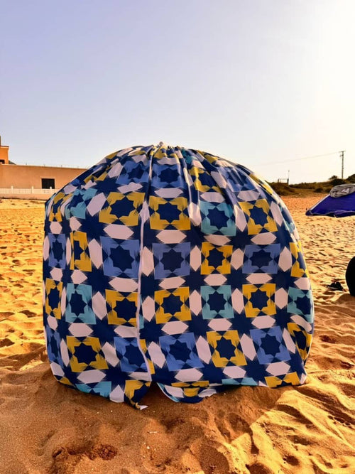 غطاء مظلة الشاطئ للحماية من أشعة الشمس
