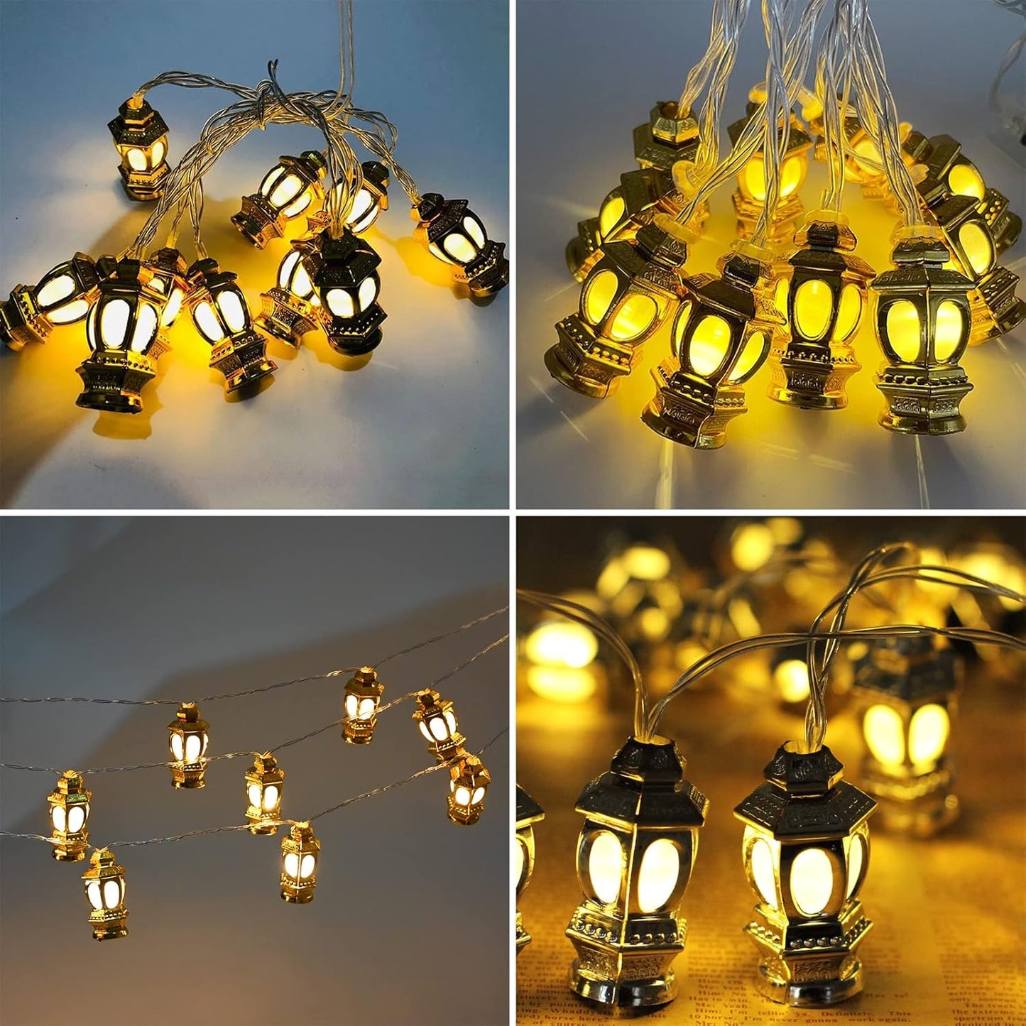 Ramadan décorative - ستائر أضواء زينة رمضانية مصباح فانوس 3 أمتار