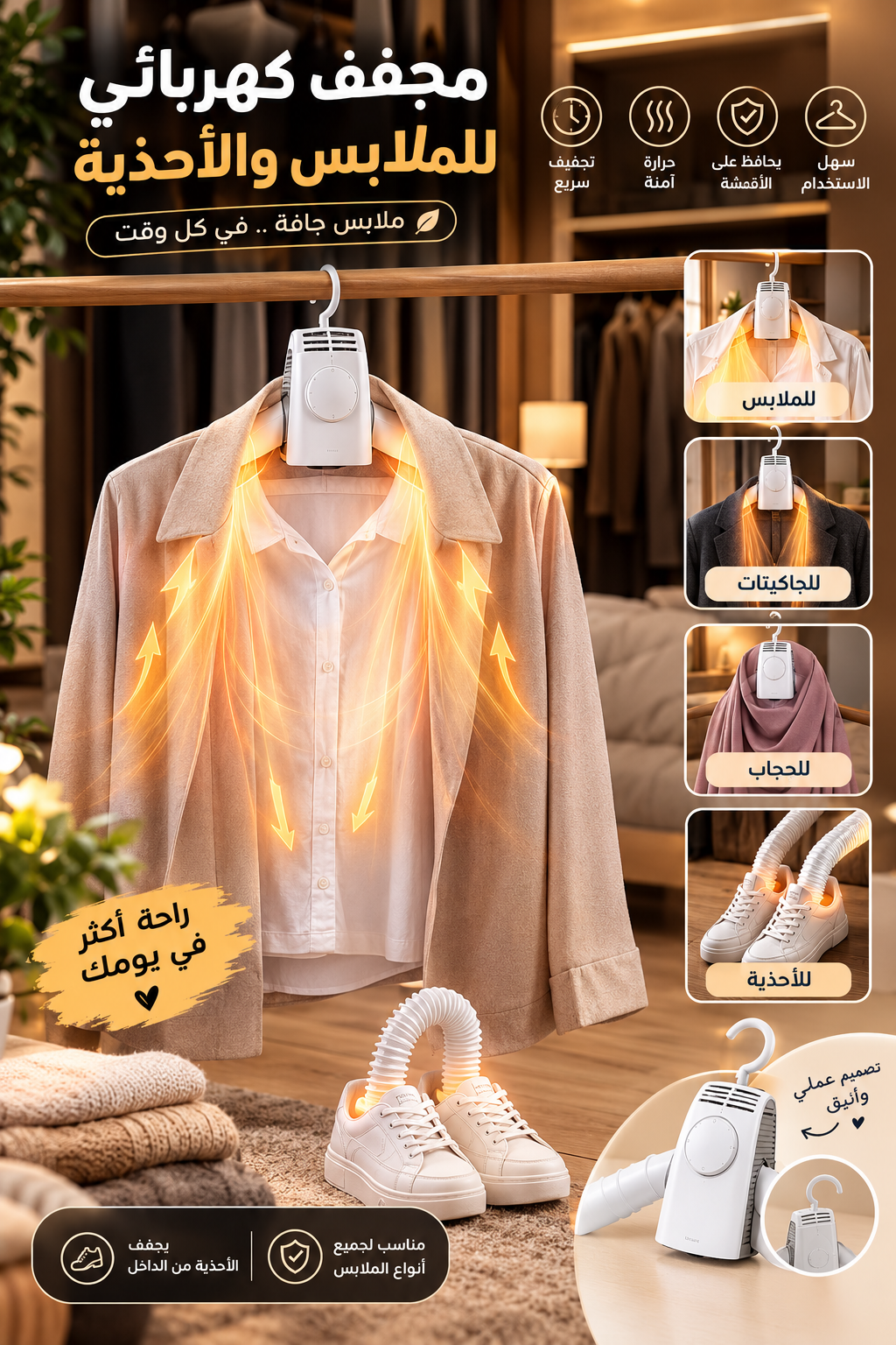 Cintre Electrique  - مجفف كهربائي للملابس و الأحذية
