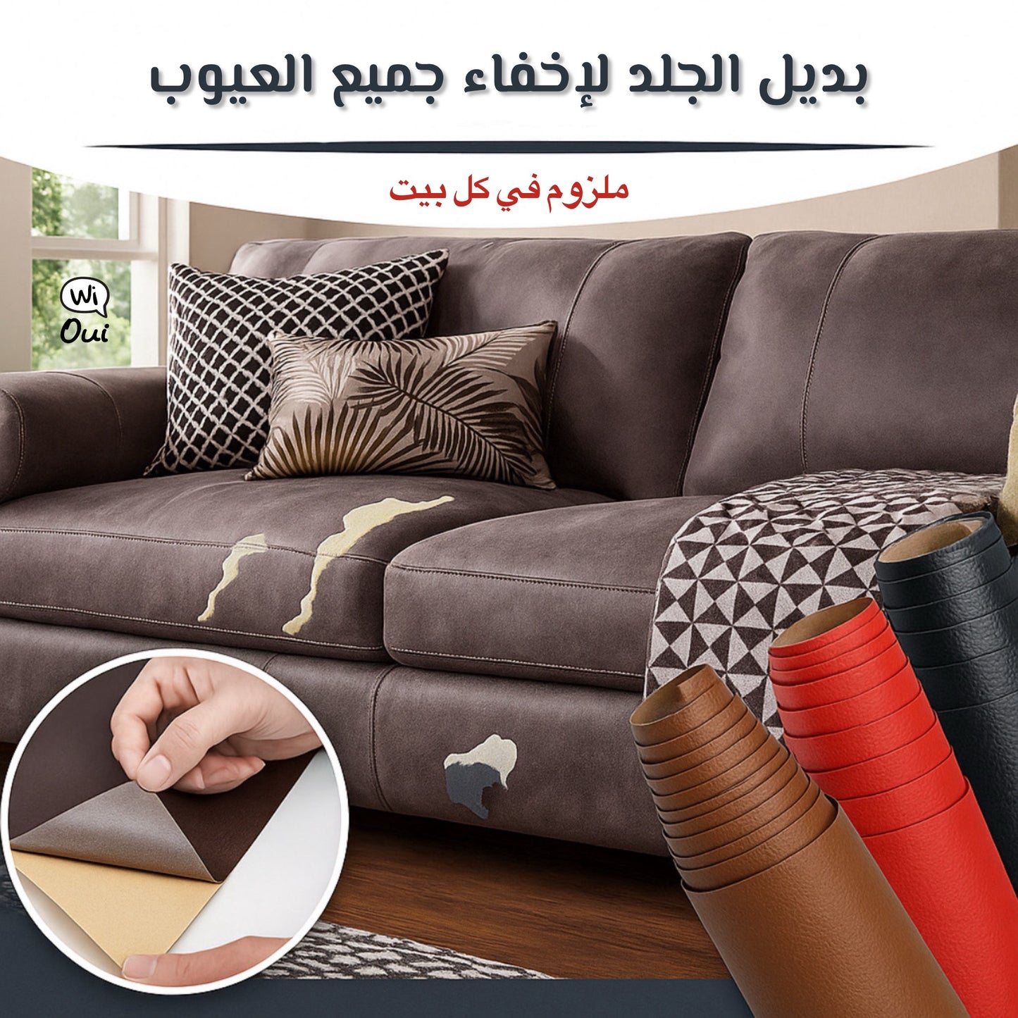 Faux Cuir - بديل الجلد لاصق يخفي العيوب