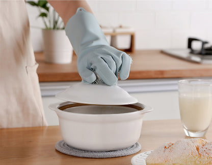 قفازات السيليكون لتنظيف الأواني والمطبخ متعددة الاستعمال Gants Magique en Silicone Brosse De Nettoyage multifuction